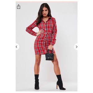 Missguided plaid dress
